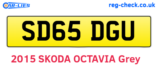 SD65DGU are the vehicle registration plates.
