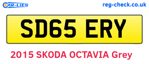 SD65ERY are the vehicle registration plates.