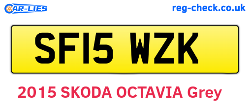 SF15WZK are the vehicle registration plates.