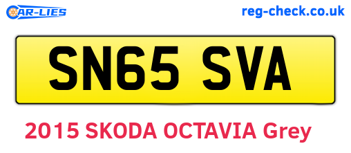 SN65SVA are the vehicle registration plates.
