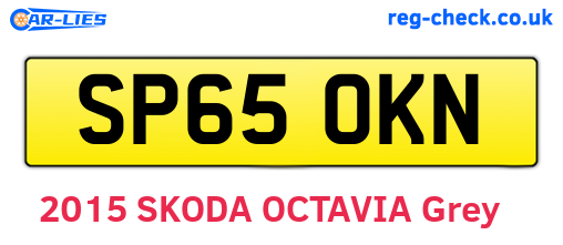 SP65OKN are the vehicle registration plates.