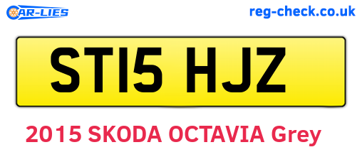 ST15HJZ are the vehicle registration plates.
