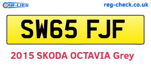 SW65FJF are the vehicle registration plates.