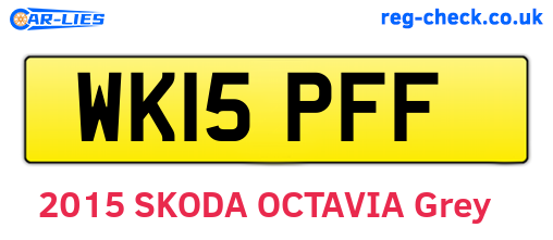 WK15PFF are the vehicle registration plates.