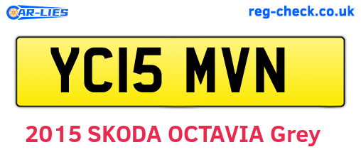 YC15MVN are the vehicle registration plates.