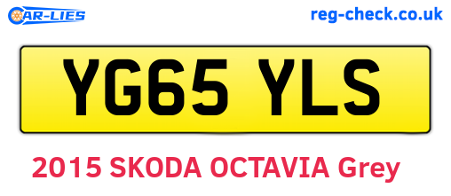 YG65YLS are the vehicle registration plates.