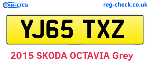 YJ65TXZ are the vehicle registration plates.