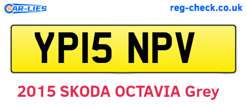 YP15NPV are the vehicle registration plates.