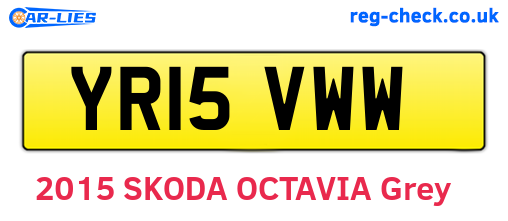 YR15VWW are the vehicle registration plates.