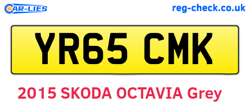 YR65CMK are the vehicle registration plates.