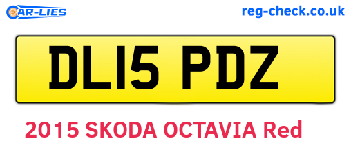 DL15PDZ are the vehicle registration plates.
