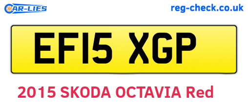 EF15XGP are the vehicle registration plates.