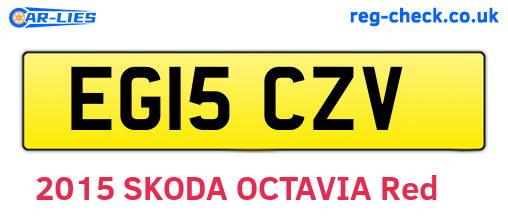 EG15CZV are the vehicle registration plates.