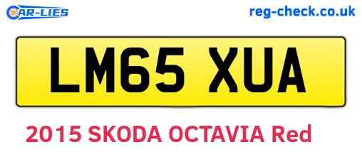 LM65XUA are the vehicle registration plates.