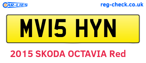 MV15HYN are the vehicle registration plates.