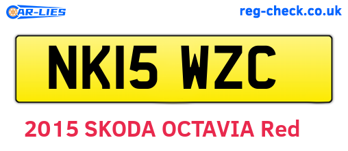 NK15WZC are the vehicle registration plates.