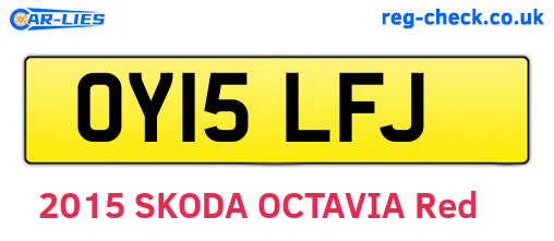 OY15LFJ are the vehicle registration plates.