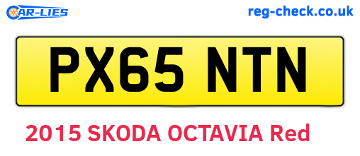 PX65NTN are the vehicle registration plates.