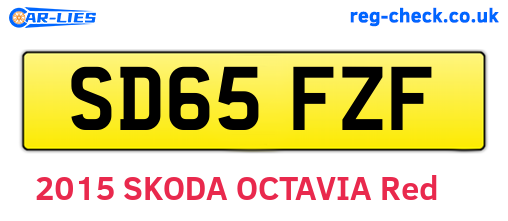SD65FZF are the vehicle registration plates.