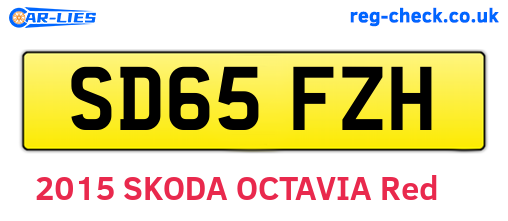SD65FZH are the vehicle registration plates.