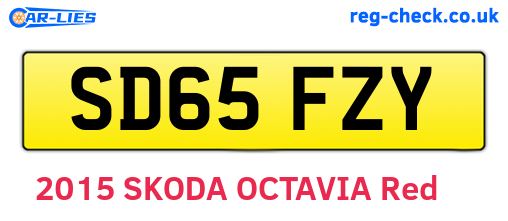 SD65FZY are the vehicle registration plates.