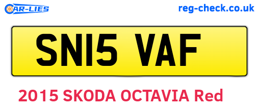 SN15VAF are the vehicle registration plates.