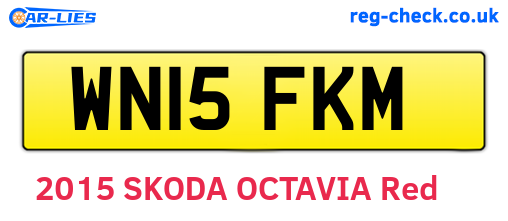 WN15FKM are the vehicle registration plates.