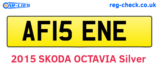 AF15ENE are the vehicle registration plates.