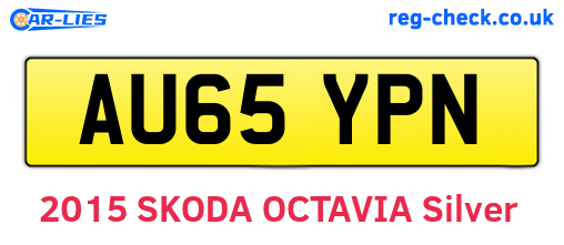 AU65YPN are the vehicle registration plates.