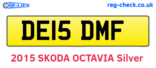 DE15DMF are the vehicle registration plates.