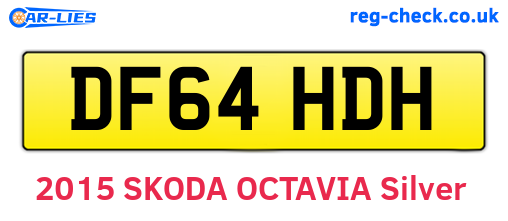 DF64HDH are the vehicle registration plates.