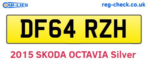 DF64RZH are the vehicle registration plates.