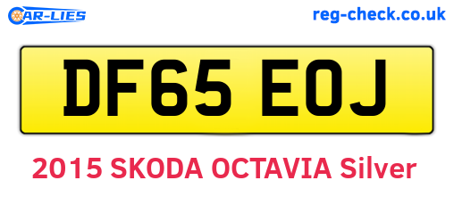 DF65EOJ are the vehicle registration plates.