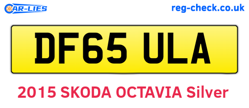 DF65ULA are the vehicle registration plates.