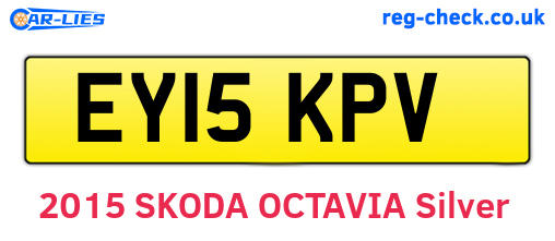 EY15KPV are the vehicle registration plates.