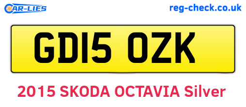 GD15OZK are the vehicle registration plates.