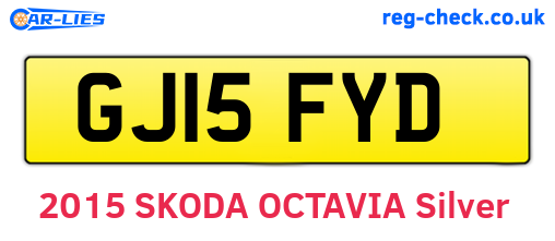 GJ15FYD are the vehicle registration plates.