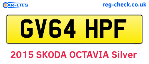 GV64HPF are the vehicle registration plates.