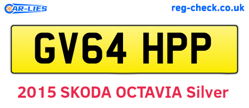 GV64HPP are the vehicle registration plates.