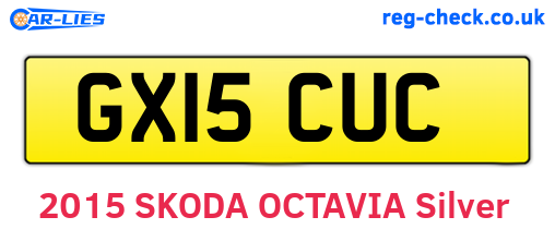 GX15CUC are the vehicle registration plates.