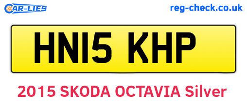 HN15KHP are the vehicle registration plates.