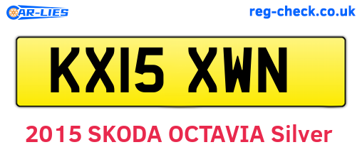 KX15XWN are the vehicle registration plates.