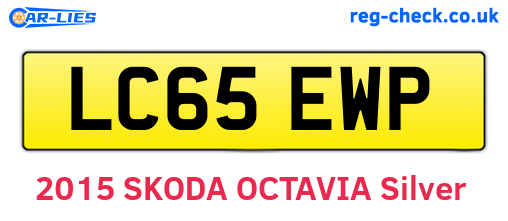 LC65EWP are the vehicle registration plates.