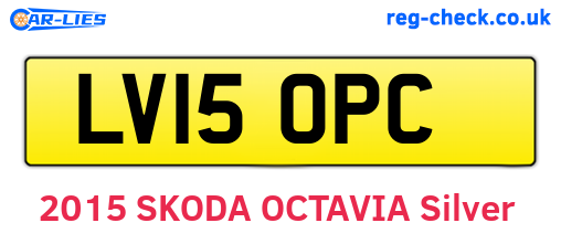 LV15OPC are the vehicle registration plates.