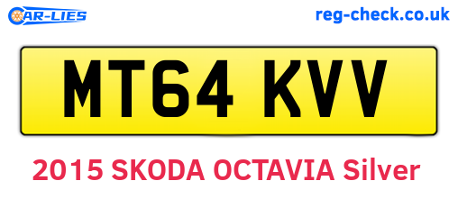 MT64KVV are the vehicle registration plates.