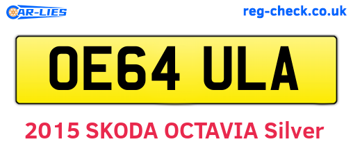OE64ULA are the vehicle registration plates.