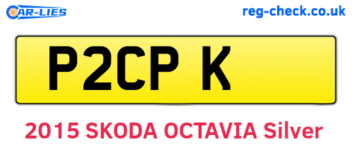P2CPK are the vehicle registration plates.