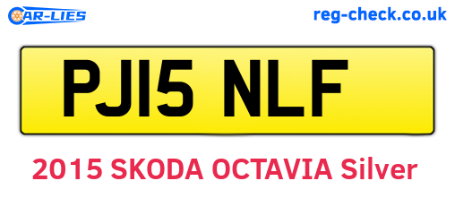 PJ15NLF are the vehicle registration plates.