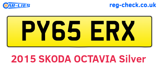 PY65ERX are the vehicle registration plates.