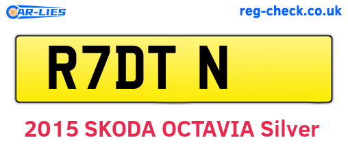 R7DTN are the vehicle registration plates.
